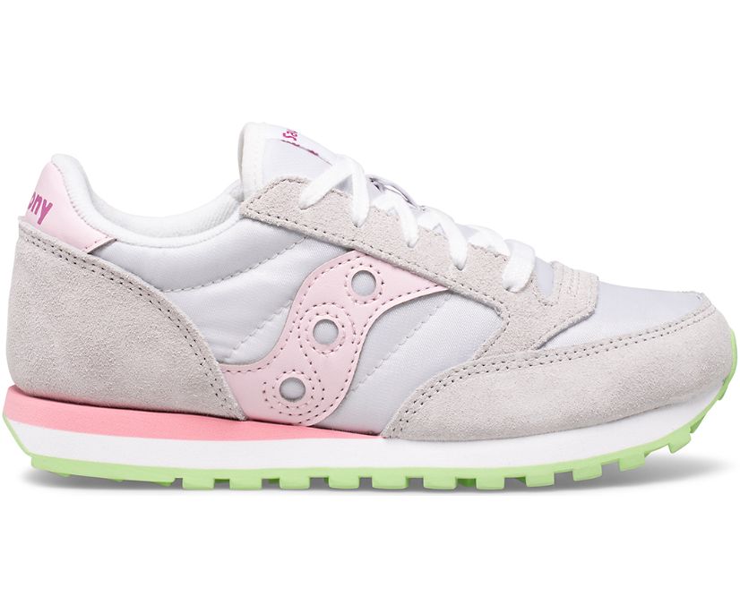 Gyerek Saucony Jazz Original Tornacipő Szürke Rózsaszín Zöld | HU 282TCE